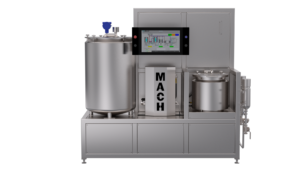 A product image of MACH Technologies' EES series, a complete, PLC-controlled automated cold ethanol extraction system