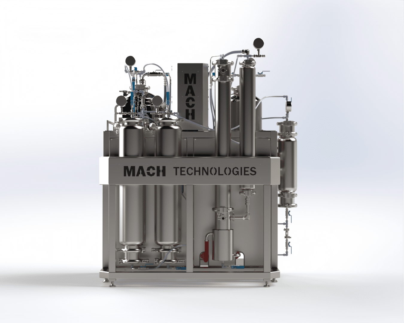 MACH Technologies' MHES hydrocarbon extraction system, which is all-in-one/closed-loop.